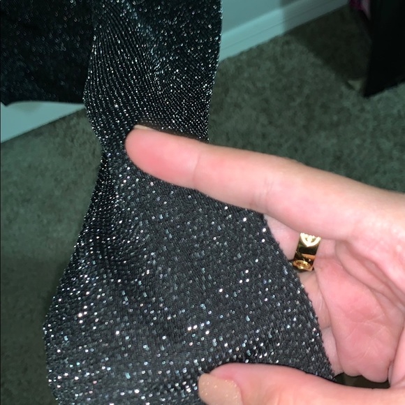 black sparkly wrap top🖤 - Picture 3 of 3